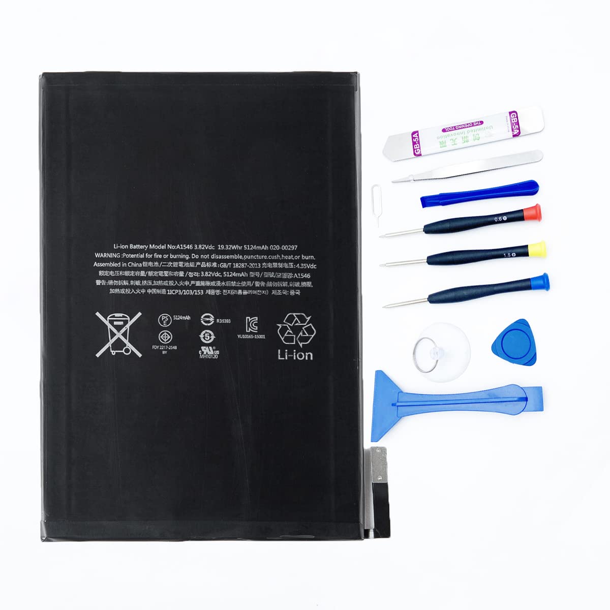 Apple iPad mini 4 16GB A1538 美品バッテリー92% Pinsinholy A1546 Battery Compatible with iPad mini 4 A1538 A1550