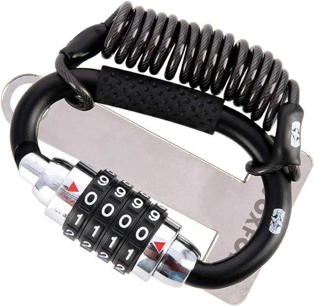Oxford Black Lidlock Motorcycle Helmet Lock OX623