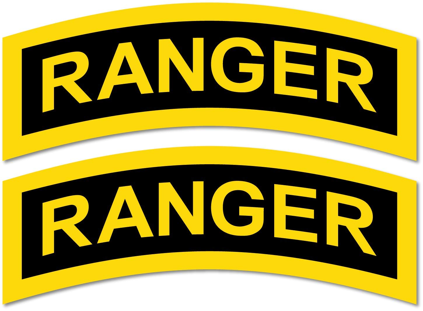 BORED? PARACORD! US Army Ranger Infantry Decal/Sticker 2 Pack - 5 x 1.9