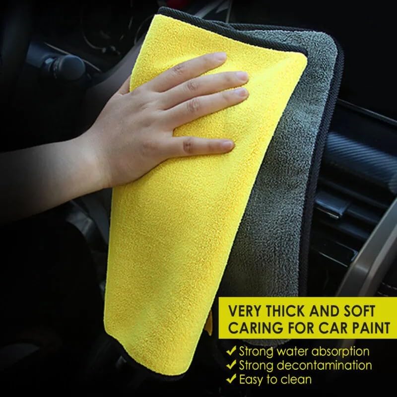 Image of Bike Chain Cleaner Brush with Premium 400 GSM Microfiber Cloth (40x30 cm) Combo | Motorcycle Cleaning Kit for Chain Maintenance, Bike Detailing, Touring, (Pack of 2)