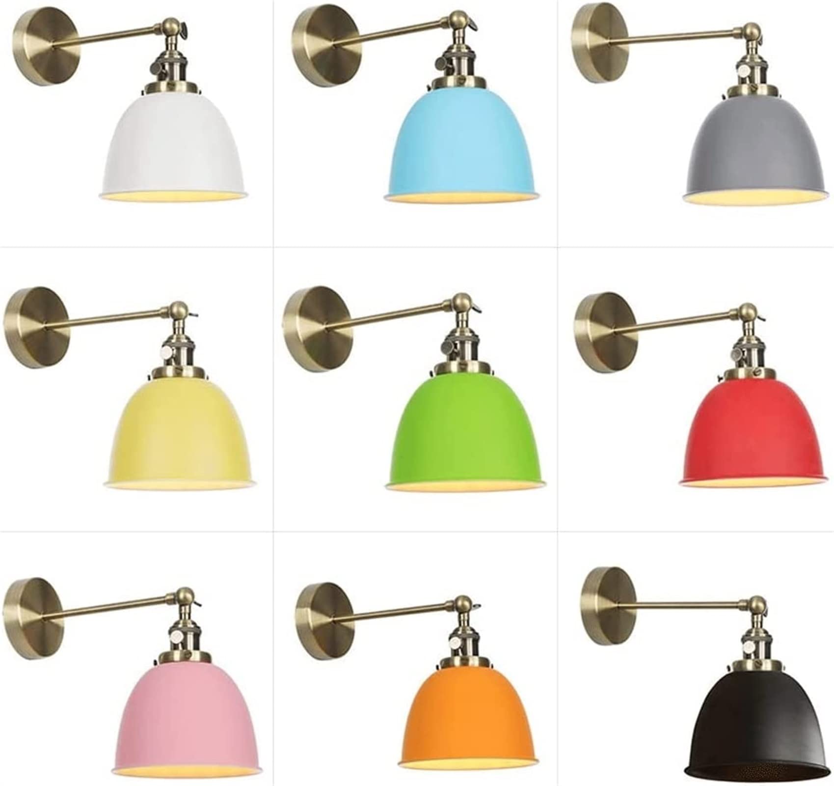 Retro kinkiet, regulowane kinkiety ścienne, lampa do sypialni, wahadłowa lampa ścienna, dekoracja ścienna w stylu amerykańskim wiejskim, oświetlenie wewnętrzne do salonu