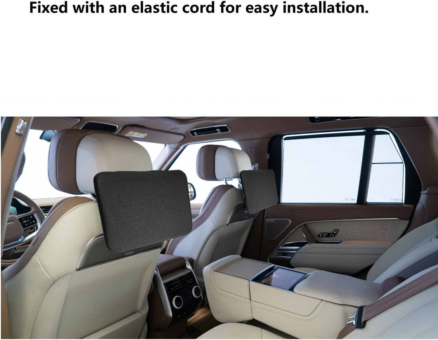 11.4 Inch Neoprene Screen Protector Cover for 2024 2025 Range Rover Rear Seat Entertainment System with Elastic Strap Shockproof Scratch Resistant