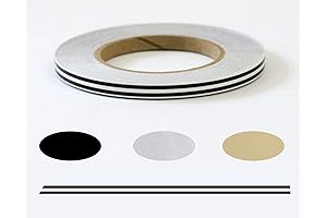 Universal TFX 00033061 - Auto Customizing Dual Pinstripe Tape - 3/16" x...