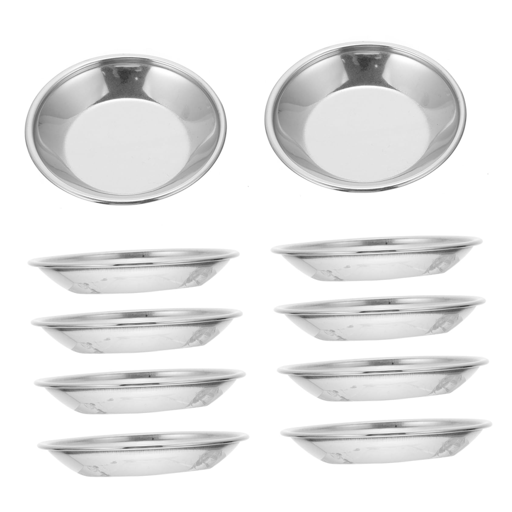 PLAFOPE 10Pcs Watercolor Pigment Mixing Tray for Artists Lightweight and Durable Painting Dish for Color Mixing and Holding Paints for School and Use