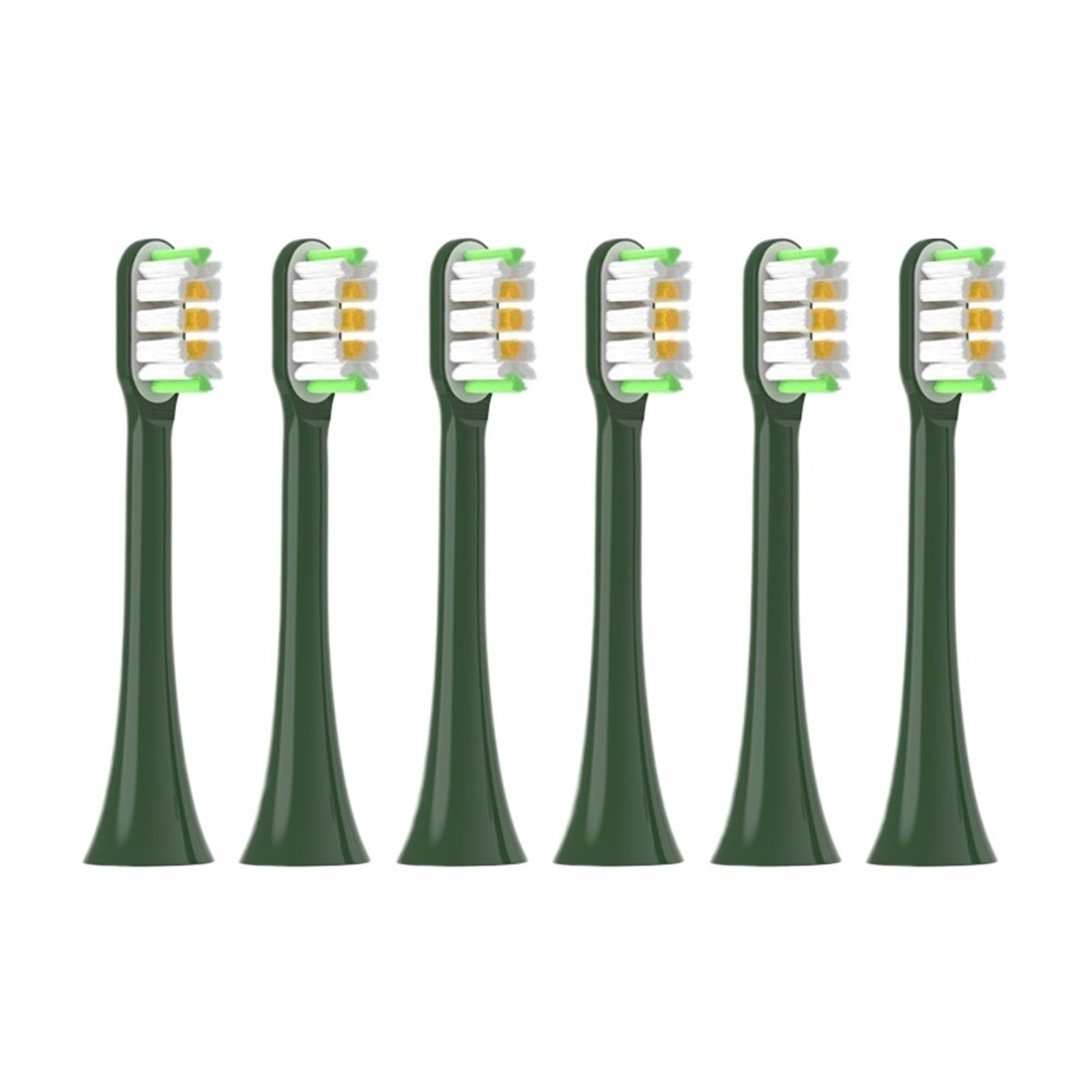 Testine for spazzolino elettrico sonico da 4/6 pezzi, compatibili con SOOCAS, spazzola con setole morbide DuPont, confezionate sottovuoto(6MintGreen)