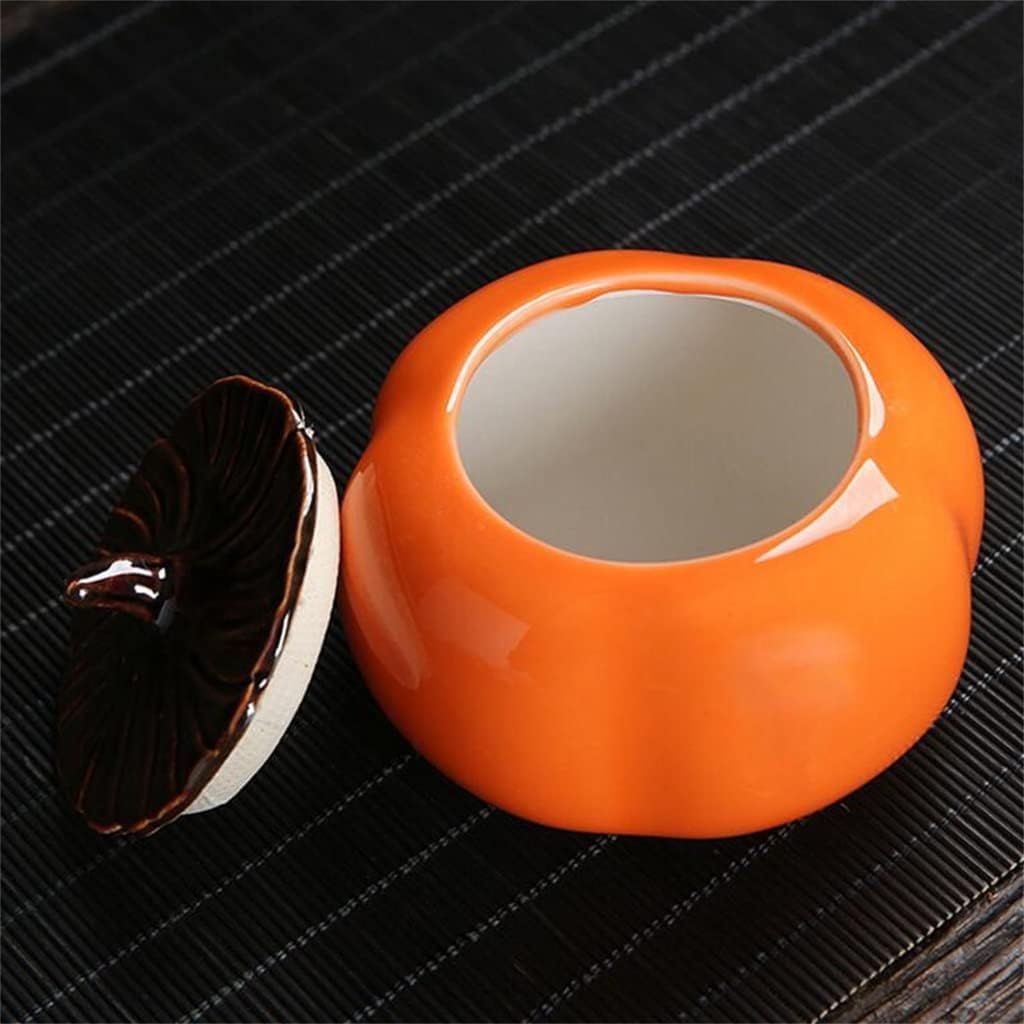 Ceramic tea pot storage tank travel portable sealed spice coffee sugar tube decoration