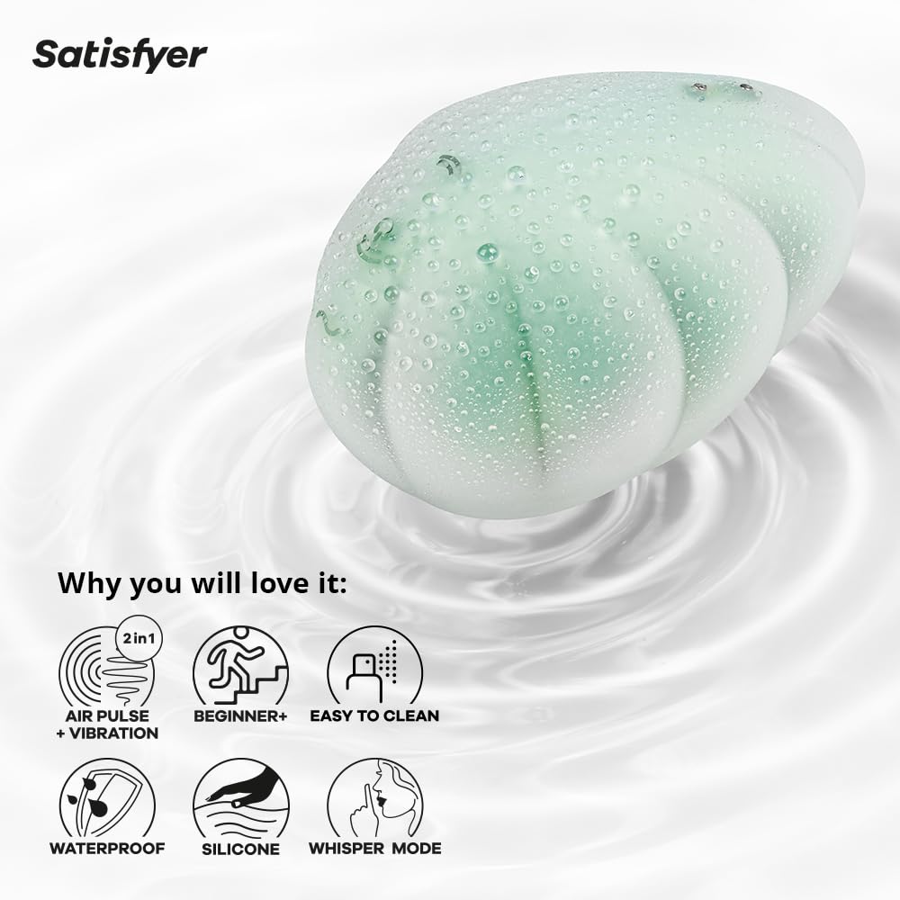 Satisfyer Cloud Dancer Vibratore | Tecnologia di Stimolazione Clitoridea a Impulsi d'Aria | 2 Motori | 11 Modalità e 12 Programmi | Impermeabile (IPX7) Sex Toys | Sex Toy Donna