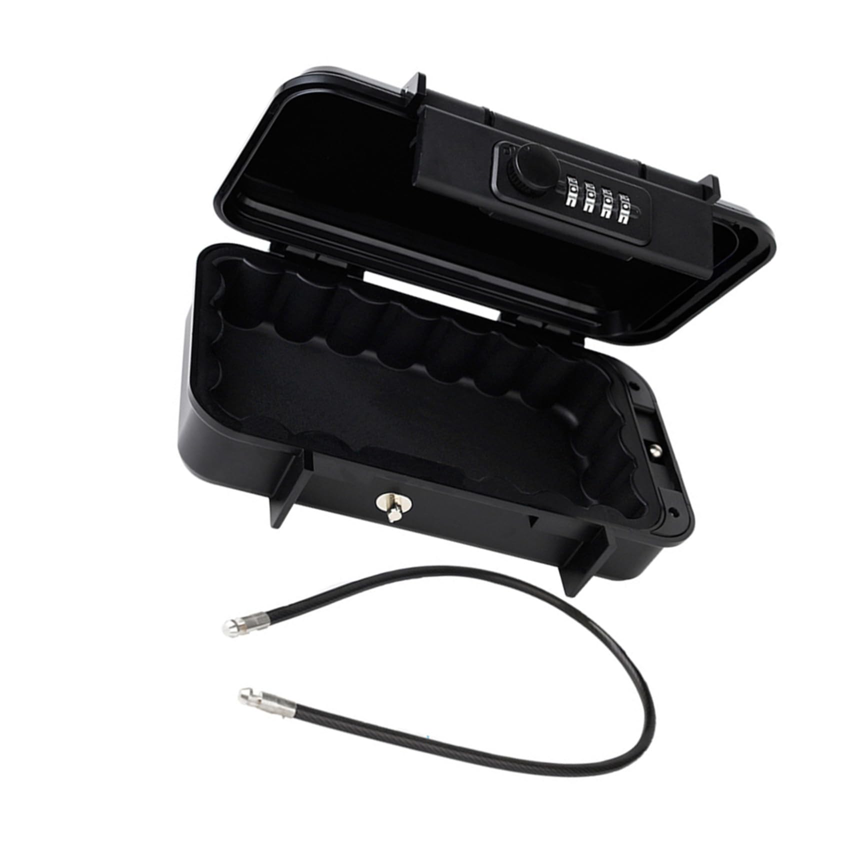 Coffre-fort de Voyage Portable Noir à Combinaison, Anti-vol