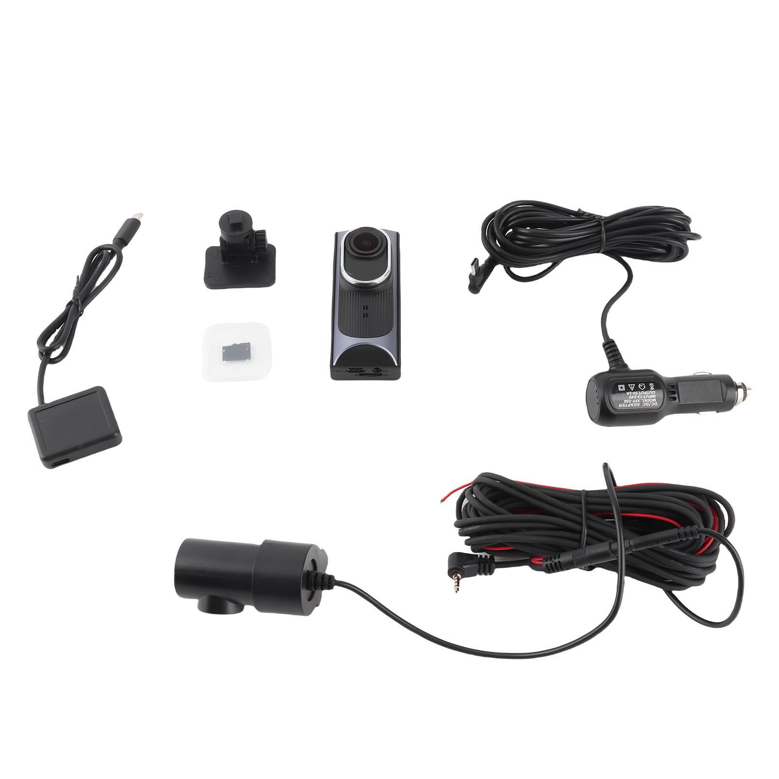 Videocamera da Cruscotto Anteriore Posteriore 4K, Registratore Auto con | Custodia in ABS, Visione Notturna, Blocco Collisioni, Tracciamento Percorso