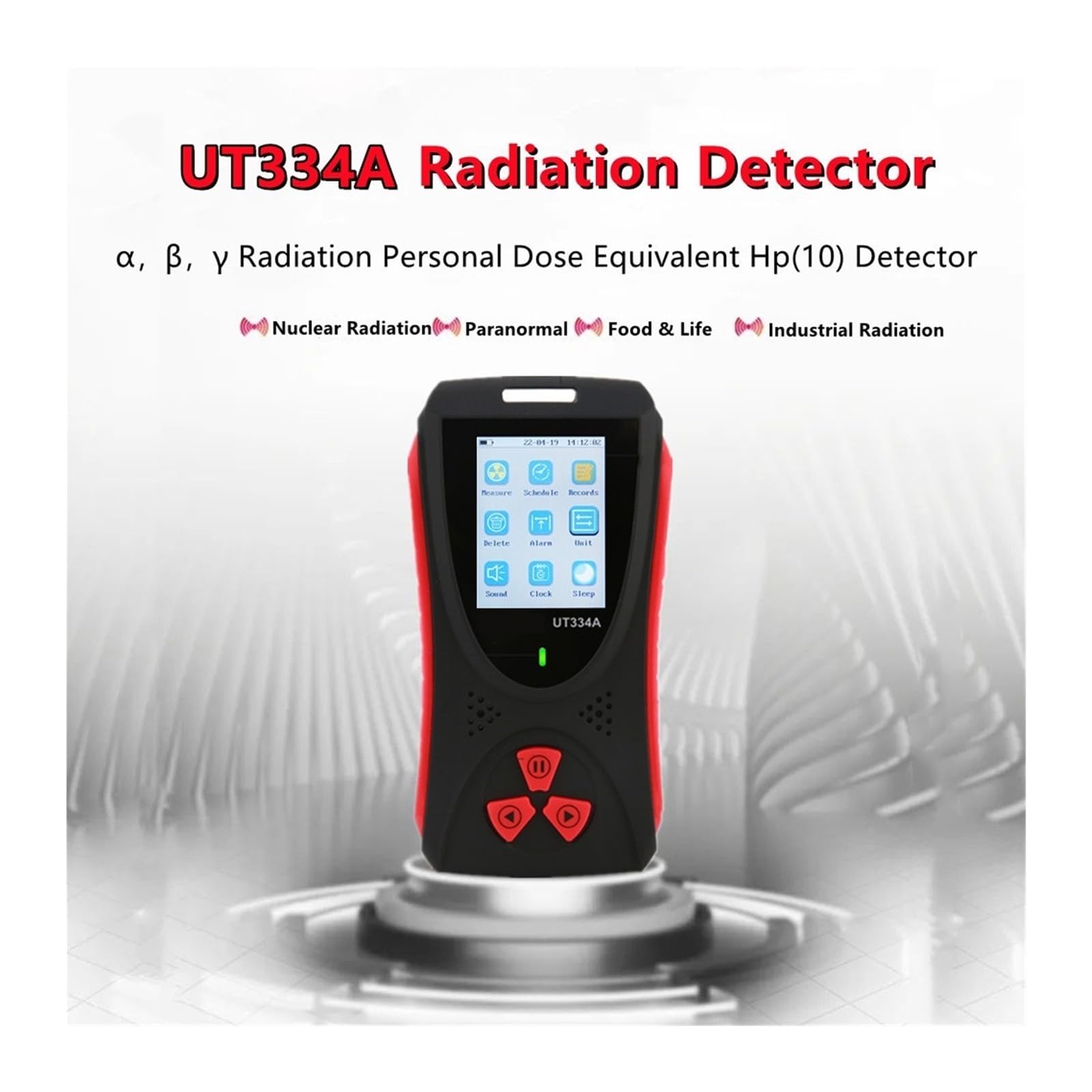 UT334A Contador Geiger Detector de radiación electromagnética Dosímetro personal Detección de rayos X Medidor EMF