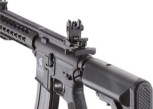 Miniatura 9 de Lancer Tactical Carabina Airsoft M4 Gen 2 de 10 pulgadas AEG Rifle-1000 Rondas 0.01 oz BBS, batería Nimh de 9.6 V y cargador incluidos