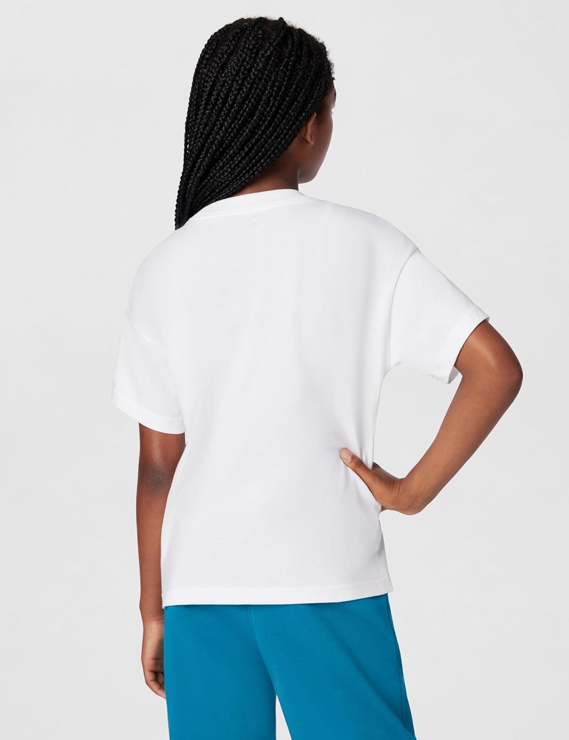 Nike Girls' Sportswear Club Modern Script Boyfriend T-Shirt