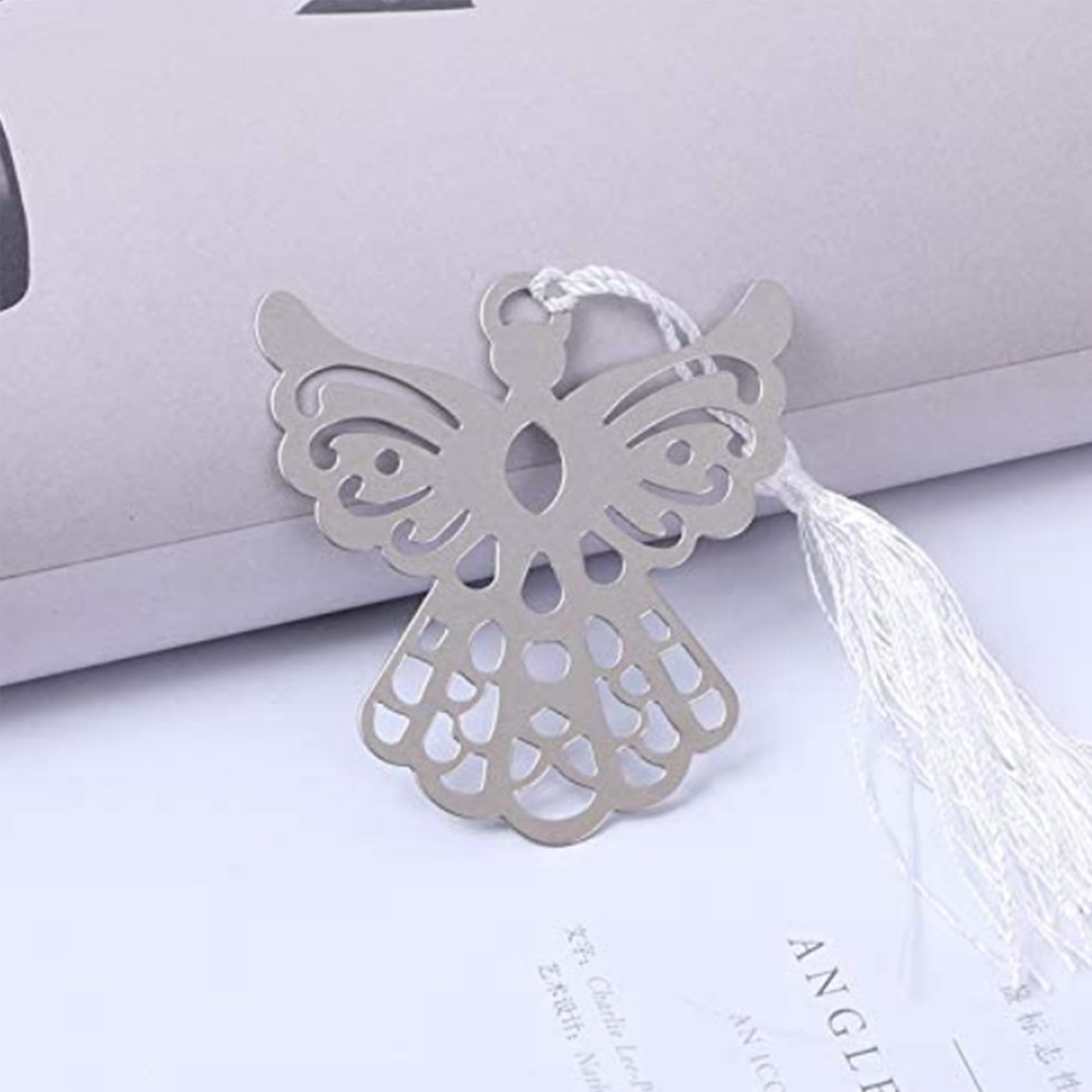 VENOAL 100 segnalibri a forma di , con elegante seta per matrimoni, in confezione regalo, per amanti dei libri