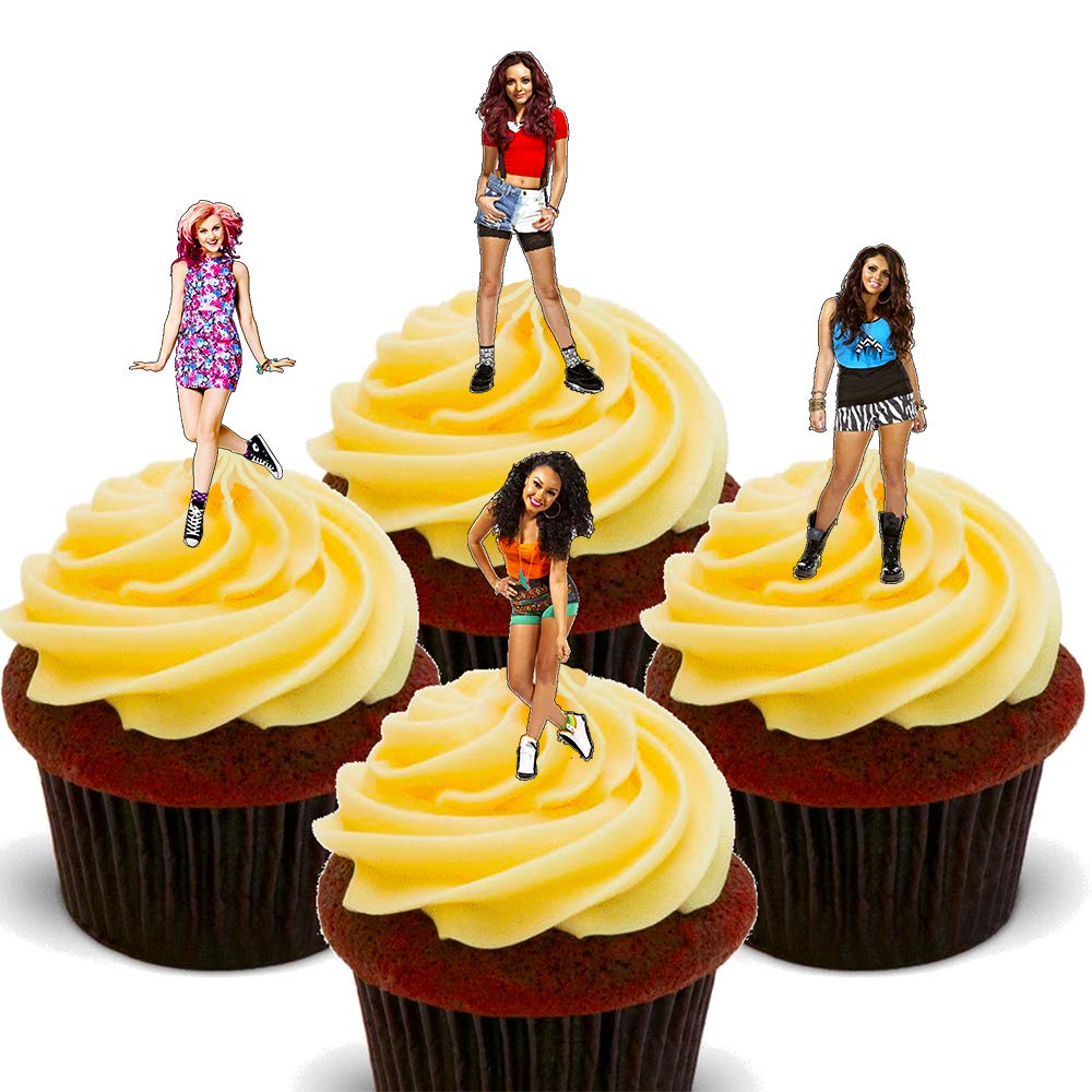 Made4you Little Mix - Edible Cupcake Toppers - Stand-Up Wafer Cake Decorations (24)