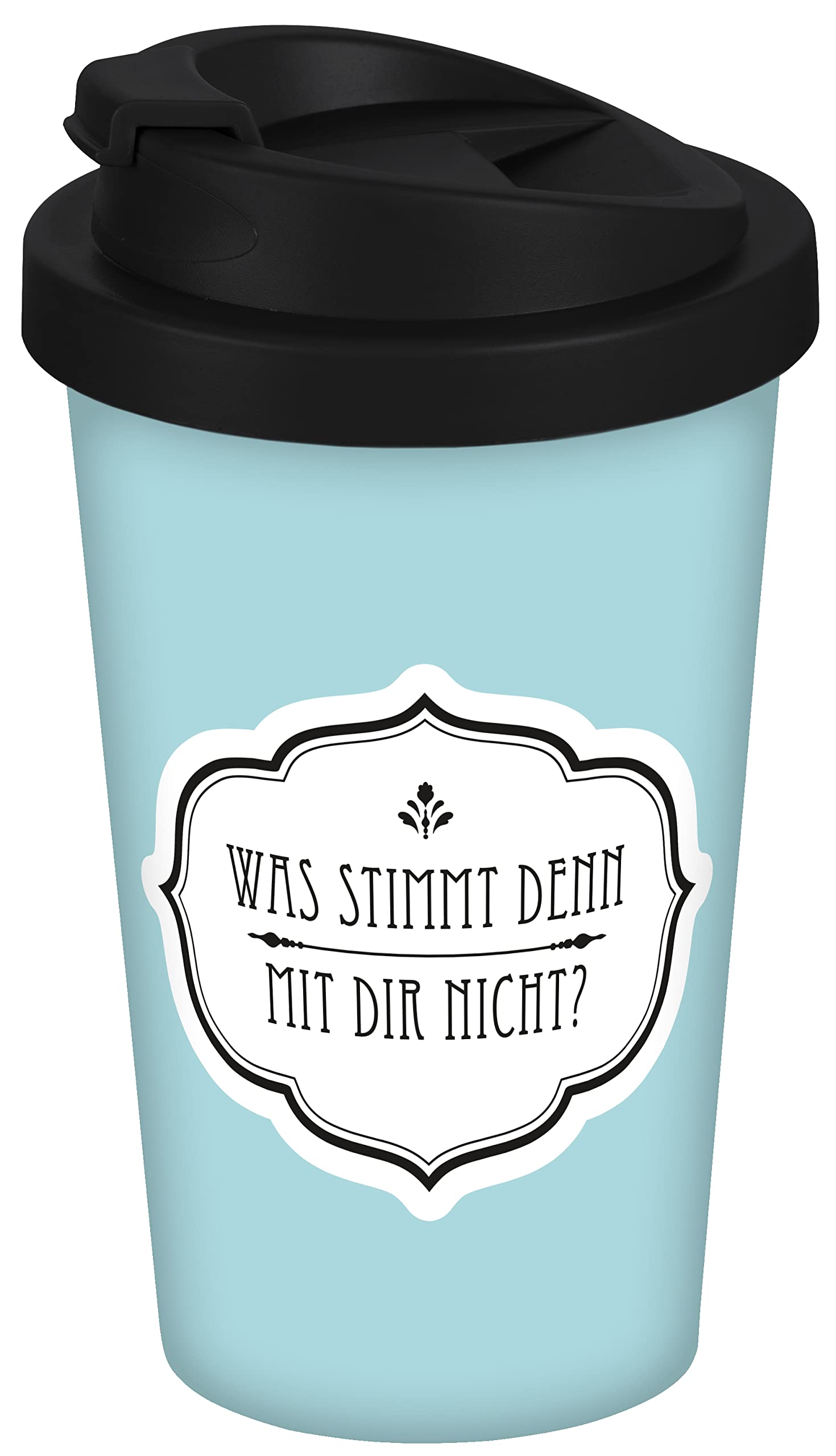 GEDALABELS Coffee to go Becher Was stimmt mit dir nicht 400ml