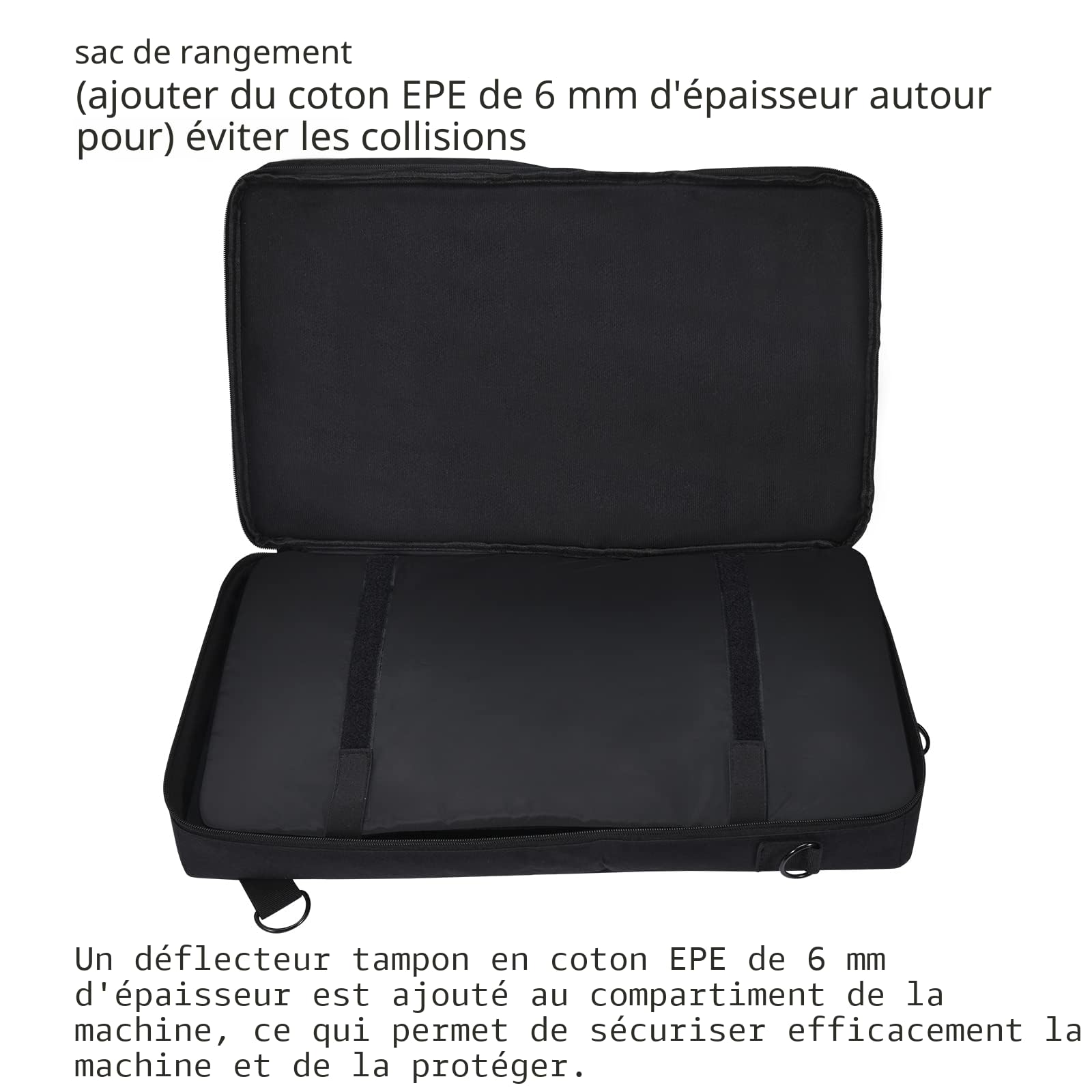 Étui de Transport pour contrôleur Pioneer DDJ 400/DDJ FLX4/DDJ 200/DDJ SB2 SB3/Roland DDJ 202 et Inpulse 300 Sac de Transport avec bandoulière réglable