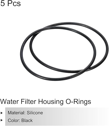 Miniatura 3 de MECCANIXITY Juntas tóricas para filtro de agua de 20 pulgadas, 3.858 x 0.157 in, juntas tóricas de repuesto de silicona, paquete de 5