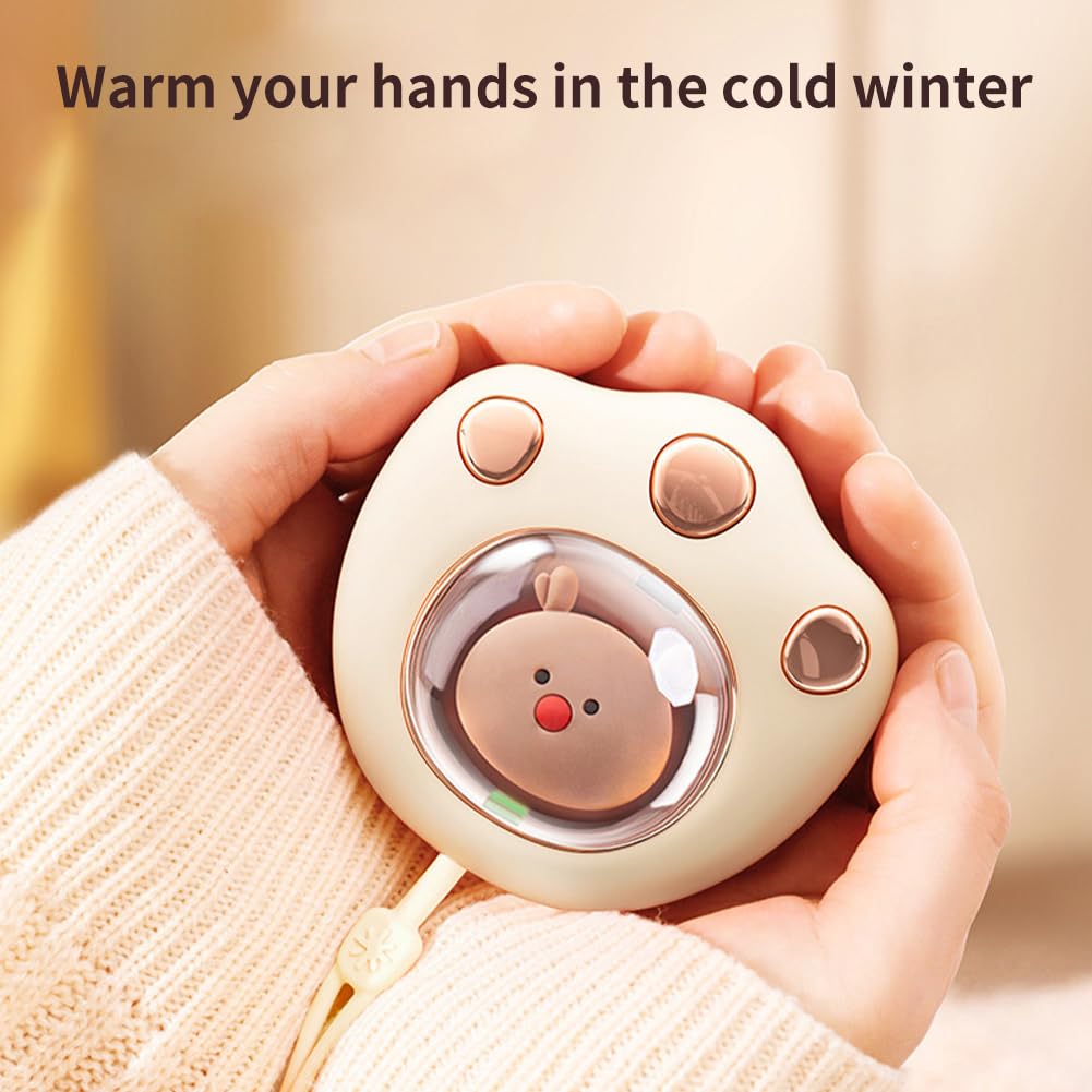 Scaldamani Elettrici Ricaricabili - 2 Pezzi Con Custodia Power Bank 14000mAh, 3 Livelli Di Calore - Foto 9