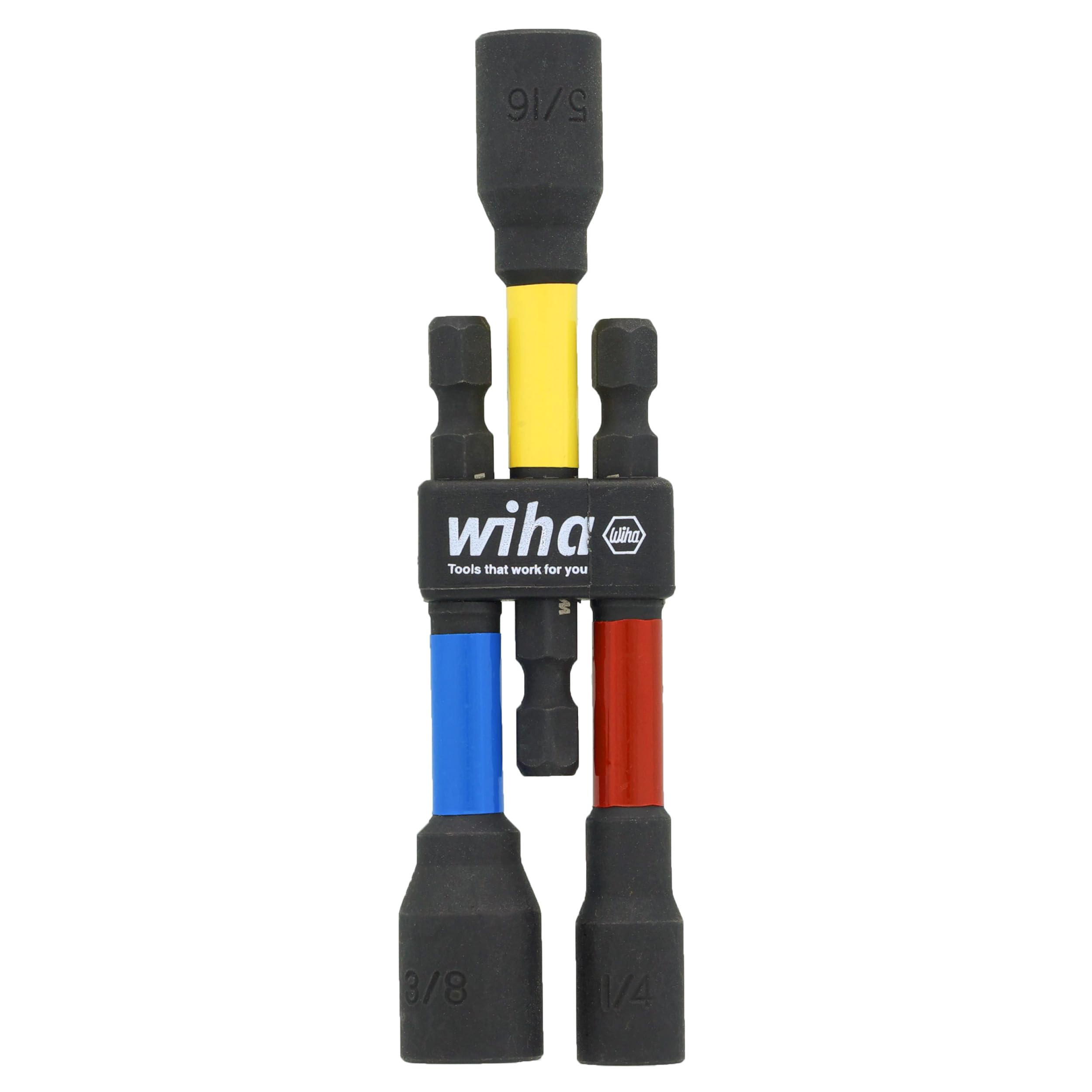 Wiha 70489 6 "color coded magnética tuerca setter Set, 4 piezas
