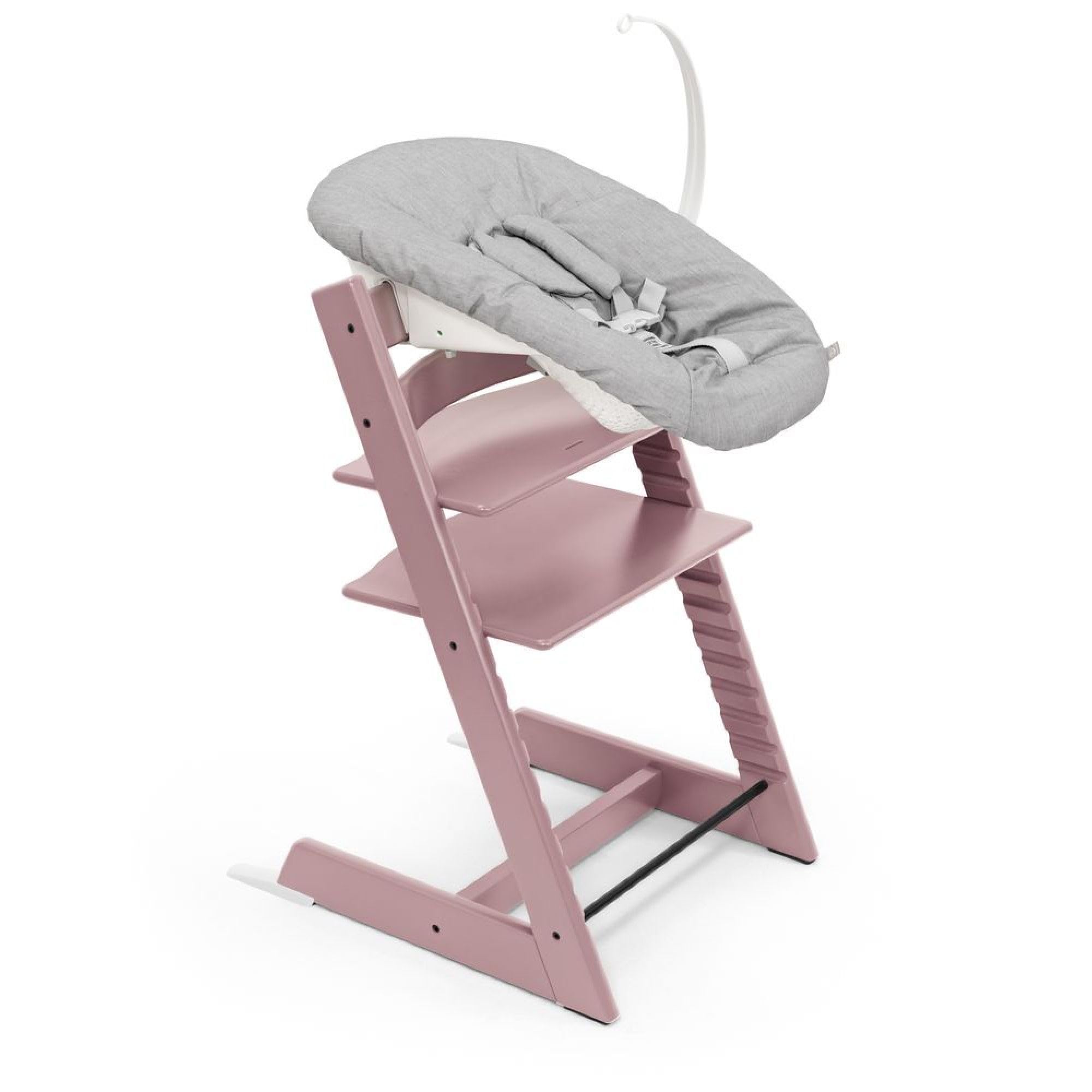 Sedia Tripp Trapp di Stokke, Mauve - Sedia evolutiva e interamente regolabile per neonati, bambini e adulti - Comoda, confortevole ed ergonomica