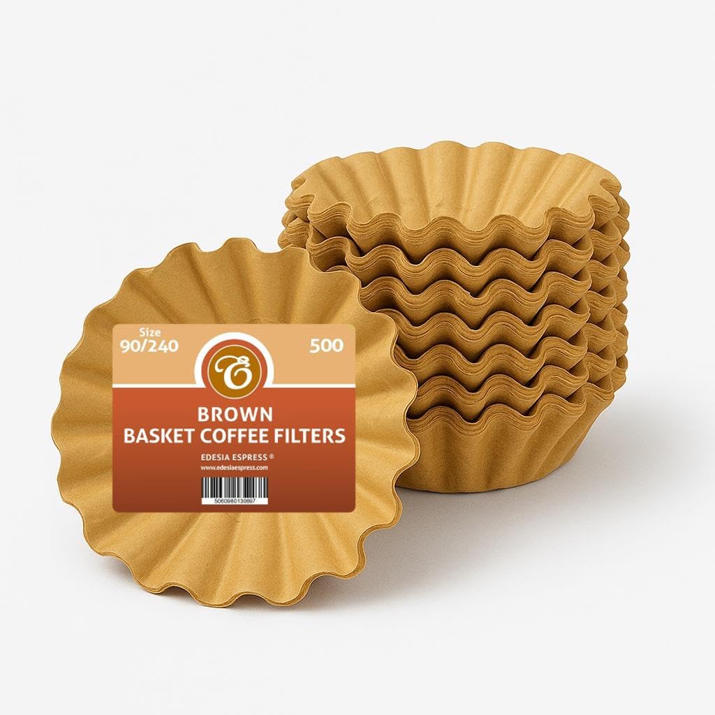 500 x 3 Pint Brown Commercial Coffee Filter Papers by EDESIA ESPRESS