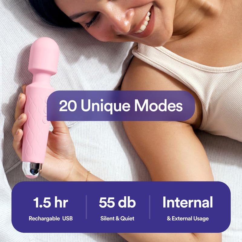 Image of Bloom Rhythmic Combo for Muscle Relaxation | 1 Wand Massager & 1 Water-Based Lubrication (50ml)