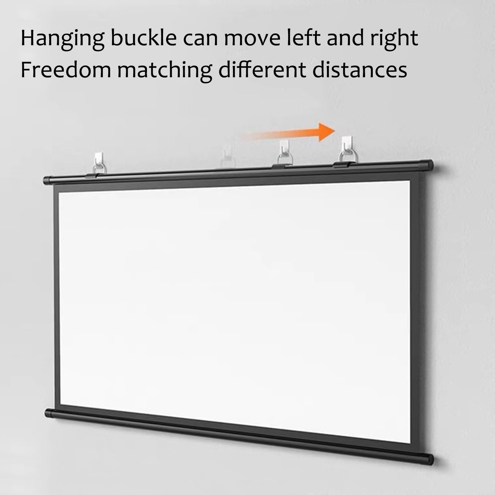 Schermo a Scomparsa Bianco Opaco, montabile a Parete o a soffitto - Altezza Regolabile per Home Cinema 4K 3D 1080P HD