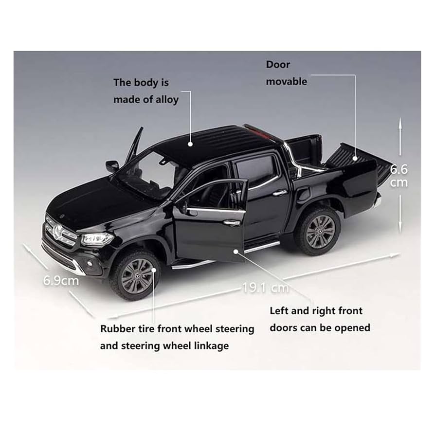 1/18 メルセデスベンツ　Xクラス　ピックアップトラック　ブラック　ミニカー メルセデスベンツ Xクラス ダイキャストミニカー Mercedes Benz