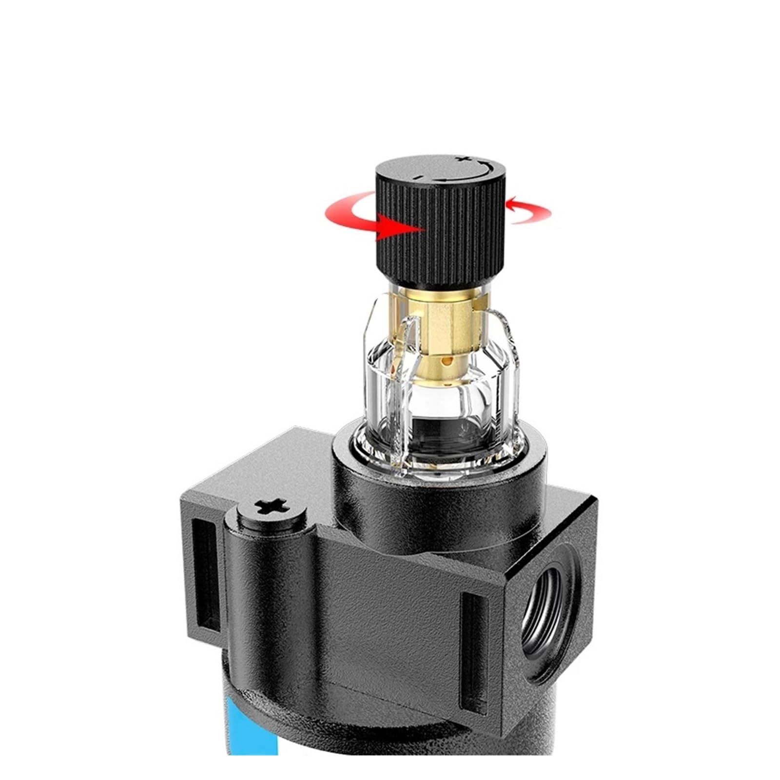 AFC2000 1/4 Compresor de aire separador de aceite y agua filtro regulador de pistola pulverizadora válvula reductora de presión (AFC-PC802)