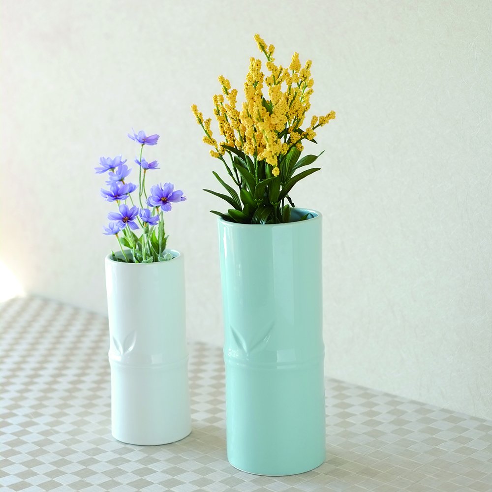 Amazon.co.jp: ケー・イー・アイ GREENHOUSE 竹風花瓶 L 青磁 1個 019