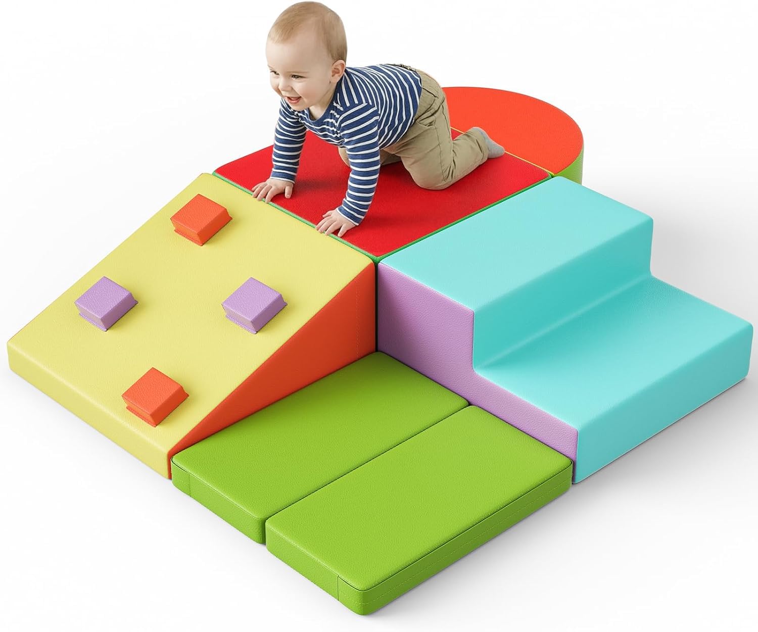 Lot de 5 blocs de construction en mousse souple non toxique
