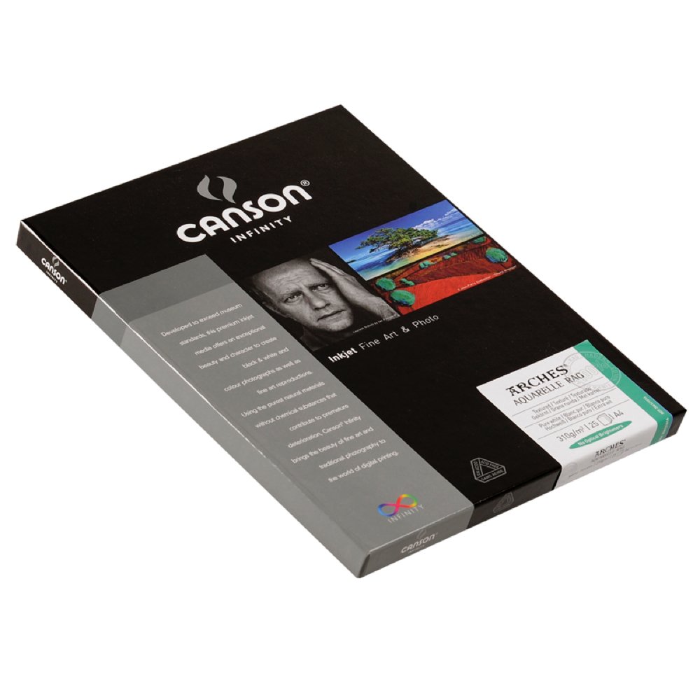 Amazon.com : Canson Infinity Aquarelle Rag 310gsm, Natural White