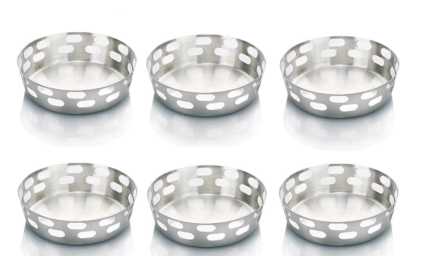 SAGER Stainless Steel Bread Basket Set - 5 Piece -9