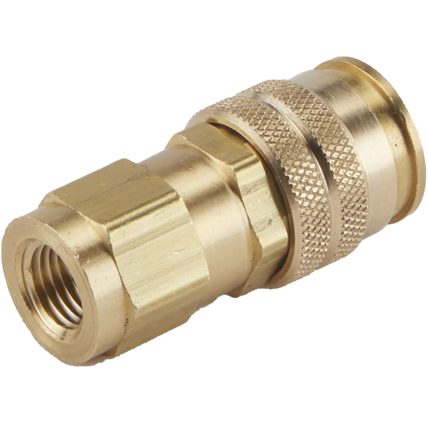 MILTON Industries INC. S745 Coupler, Brass (Gold), 1/4 inch - Image 3