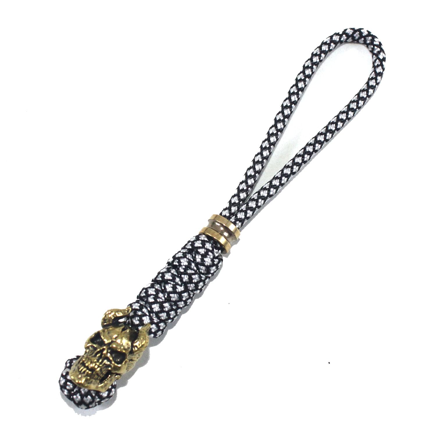 Knife Lanyards with Brass Beads,Paracord Lanyard,Tactical Lanyard for Skull Shape Knife,EDC Products