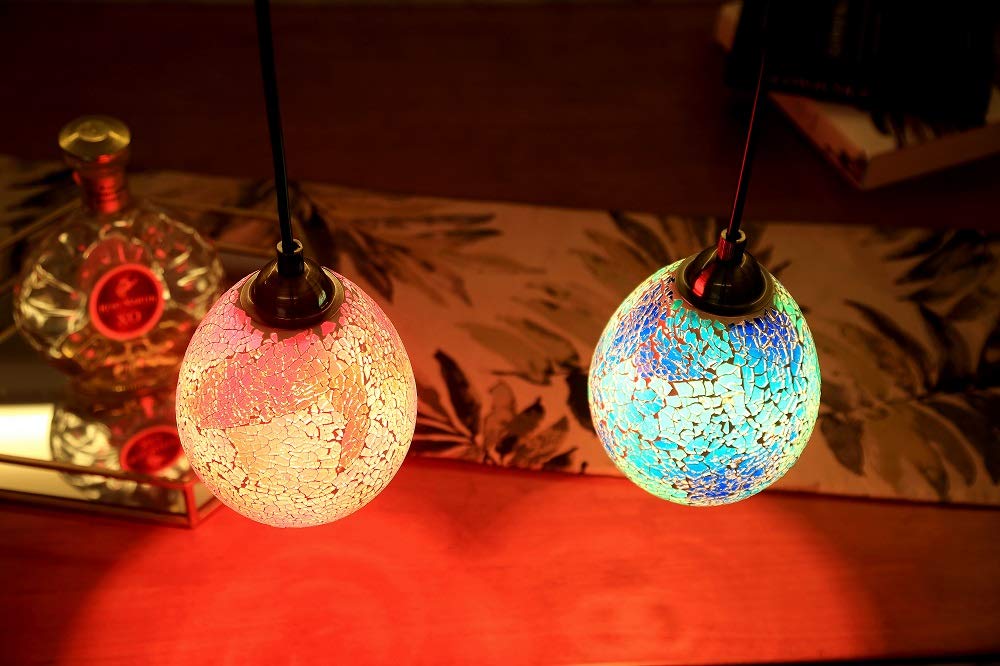 Amazon | VENUS LIGHTING ステンドグラス ペンダントライト モザイク  