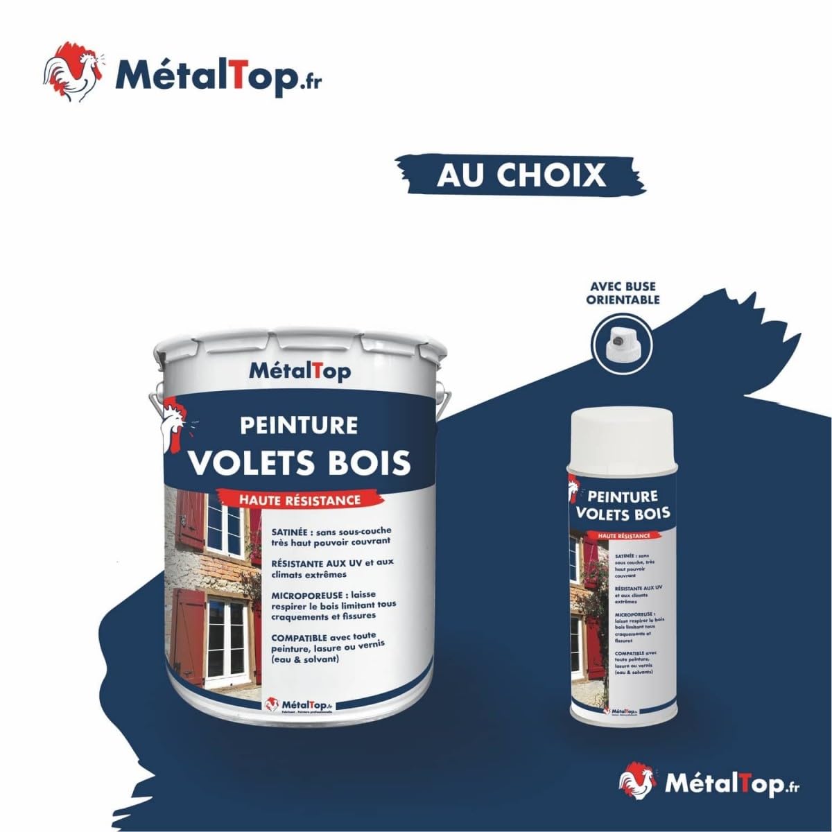 Peinture Volets Bois Gris Anthracite RAL 7016-1 L Microporeuse Anti-UV Anti-humidité Haute Protection 15 Ans