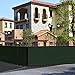 COARBOR 6' x 25' Privacy Fence Screen Heavy Duty Windscreen Fencing Mesh Shade Net Cover for Outdoor Wall Backyard Patio Deck and Porch, Green
