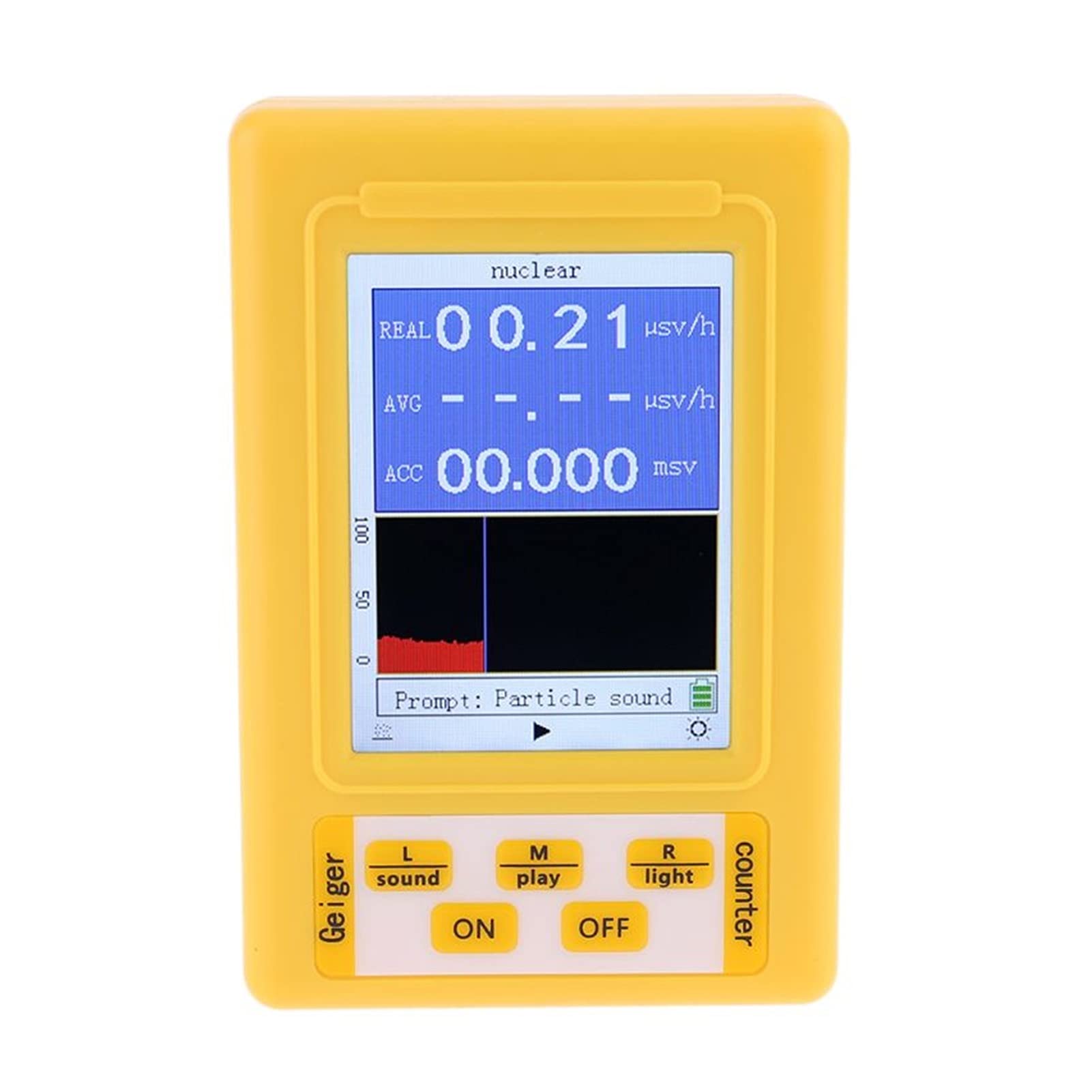 BR-9C 2 -en-1 portátil digital EMF Medidor de radiación electromagnética Detector nuclear Geiger Contador oficina, al aire libre
