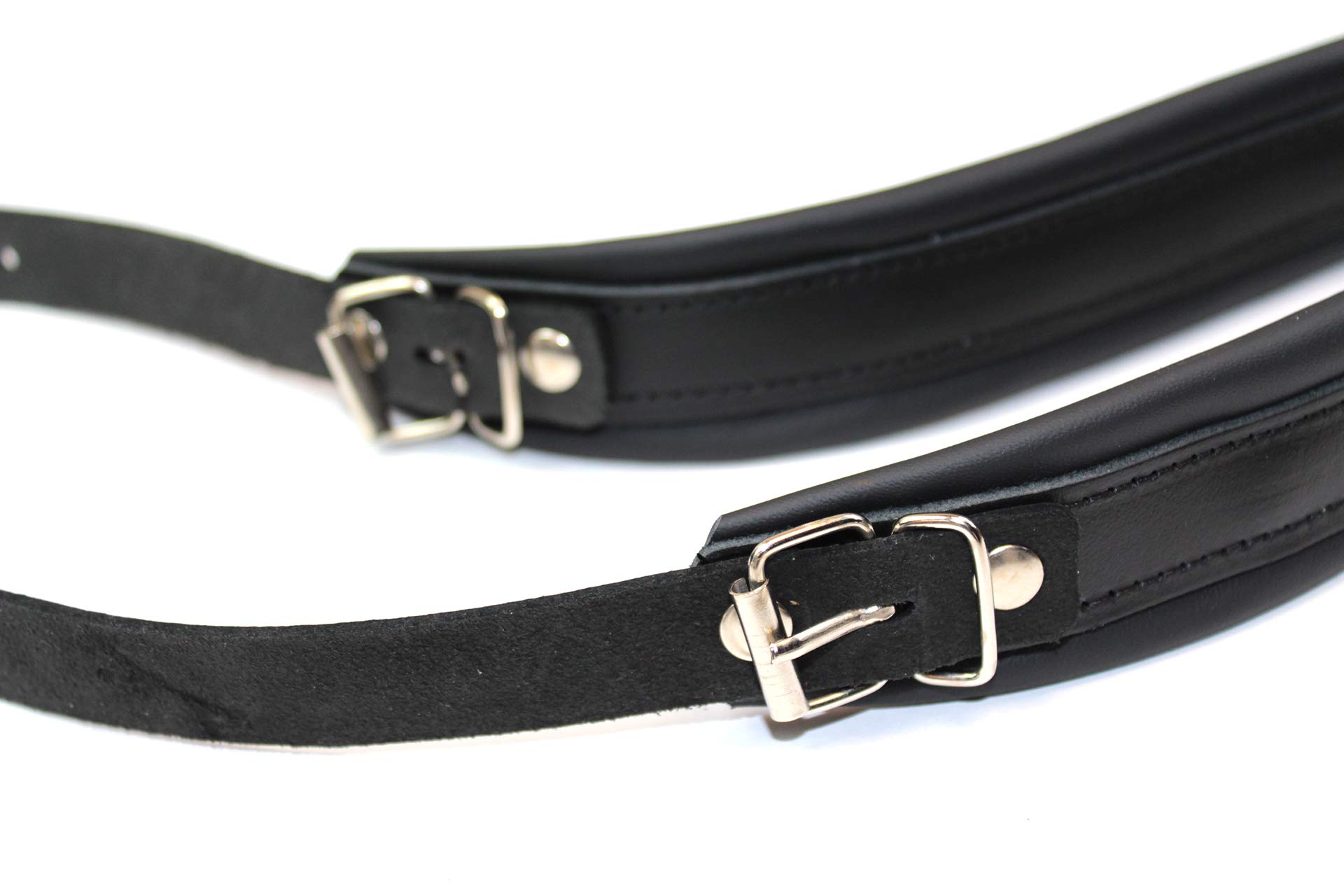 Akkordeon gurt leder 4cm schwarz Schulterriemen 120Bass
