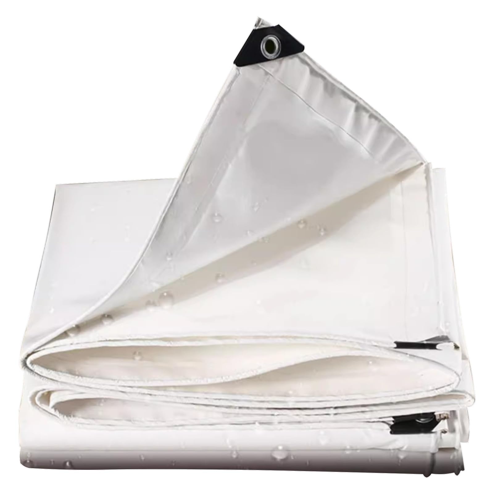 Lona de 600 g/m² impermeable con acabados de alta densidad y durabilidad perimetral blanca