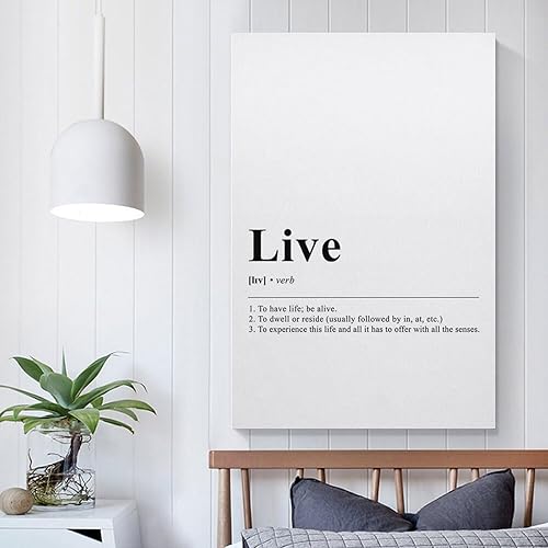 Miniatura 5 de ALKoy Live, Wörterbuch Kunstdruck, Haus, Neues Haus Geschenk, Wohnung Dekor, Kunst Modern, Minimale Typogr Poster for Room Aesthetics Canvas Wall