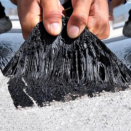 Cinta autoadhesiva impermeable para sellado de techo, cinta de reparación de betún de aluminio para aislar y sellar fugas en techos, tuberías y alféizares de ventanas (0,5 x 7 m)