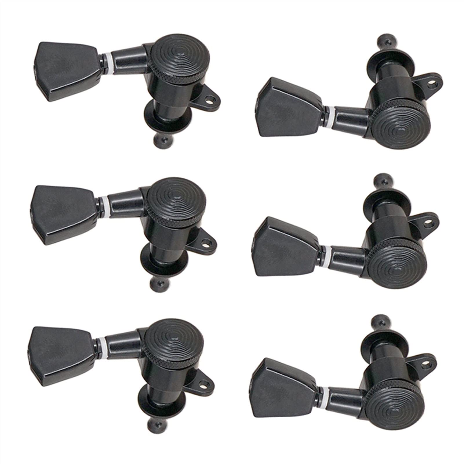 Clavijas Guitarra Cuerdas Repuesto Paquete De 6 Clavijas De Ajuste De Cuerda De Bloqueo para Guitarra Acústica/eléctrica, Negro
