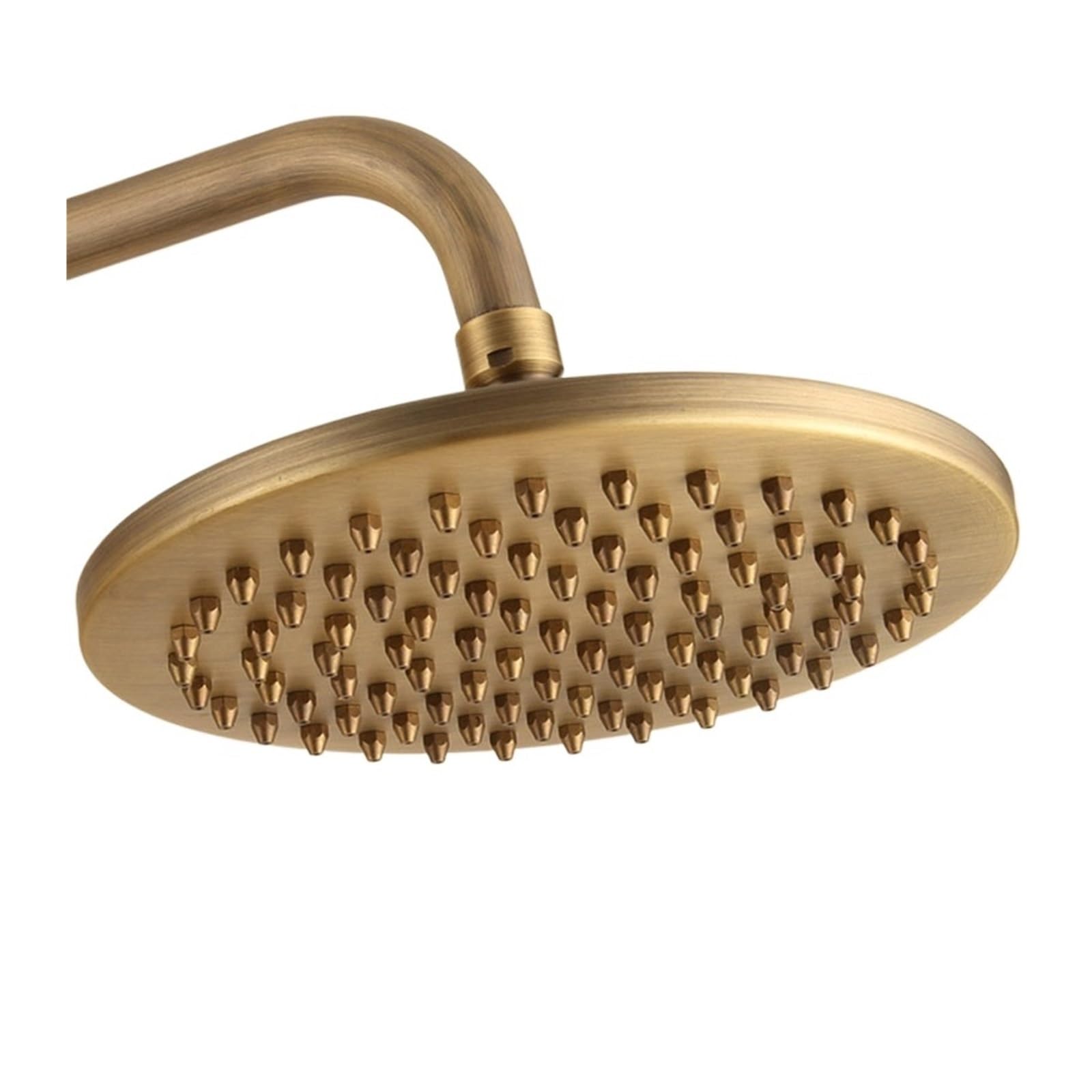 High Pressure Shower Head Home Bathroom Gym Shower Room Booster Rainfall Shower Filter Spray Nozzle Copper Saving Water(Antique Brass)