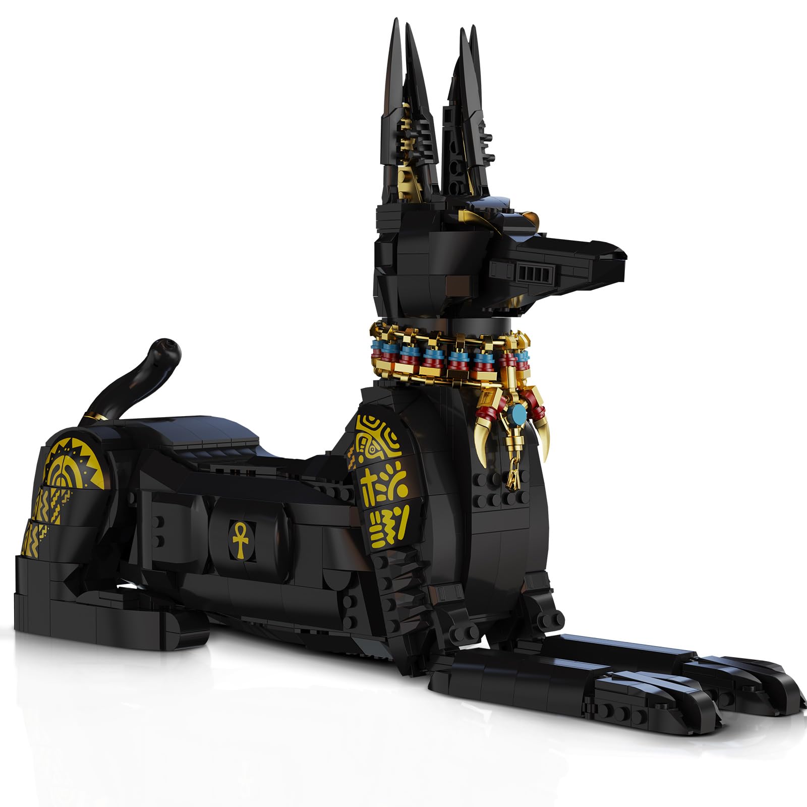 Brihappen Egyptian Pharaoh Dog Building Set for Adults Boys Girls Ancient Egyptian Animal Building Blocks Model
