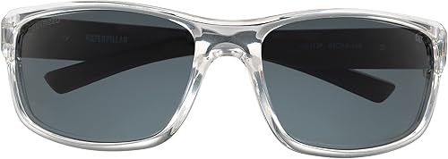 Miniatura 10 de CAT 8019 Men's Polarized High Wrap Rectangular Sunglasses, 63 mm