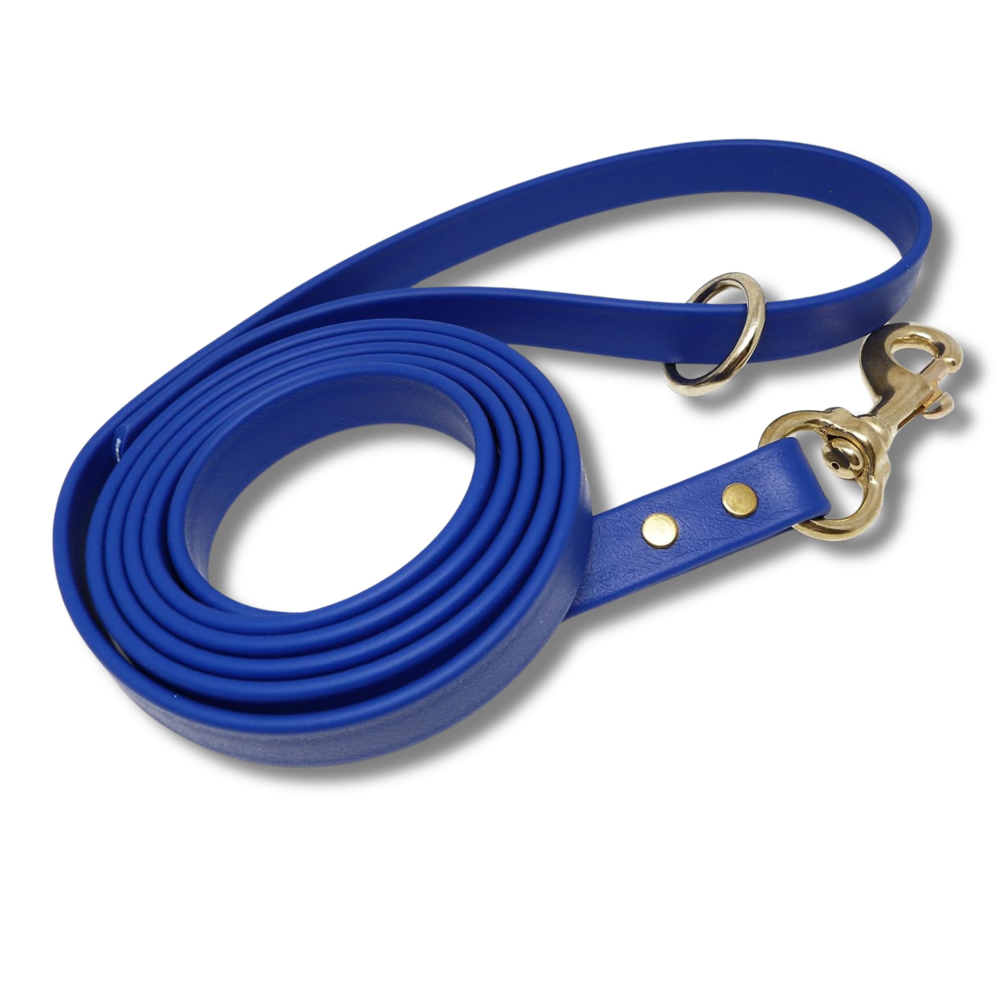 JIM HODGES DOG TRAINING Gummy Dog Leash, Biothane, Dog Training Leash, Made in The USA, 6 Feet, Various Sizes & Colors (5/8, Blue)