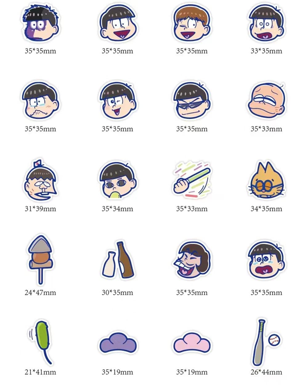 キャラクターシール ステッカー 30点セット Amazon.co.jp: おそ松さん ステッカー シール ステッカーセット 40枚