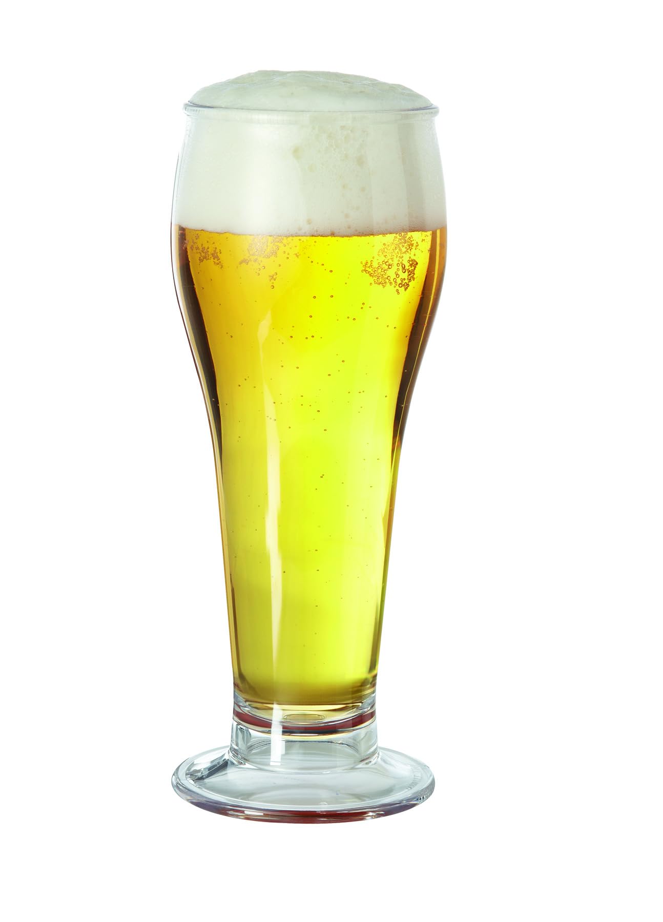 G.E.T. SW-1417-1-SAN-CL-EC Heavy-Duty Shatterproof Plastic Pilsner Beer Glasses, 22 Ounce (Set of 4)